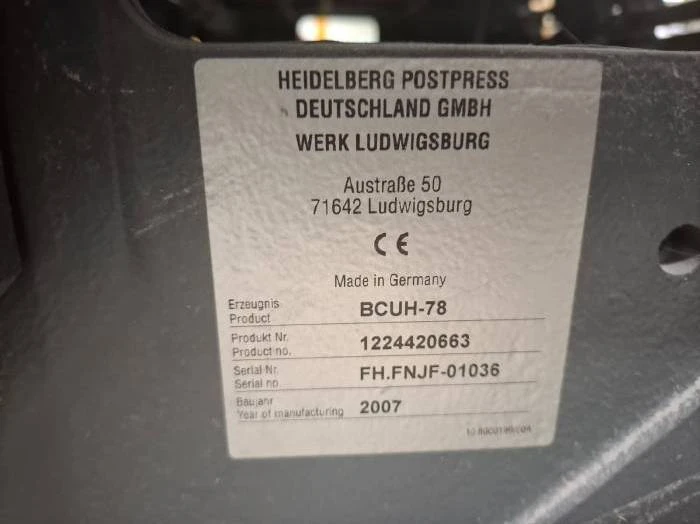 Heidelberg Stahl PFH 82